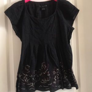 Calvin Klein Jeans boho embroidered cotton top